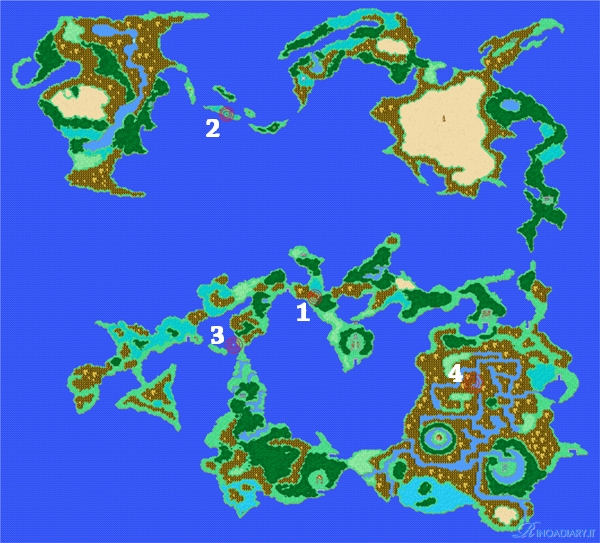 Worldmap - Dungeon Opzionali
