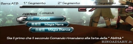 Demo Final Fantasy XIII: Comandi di gioco