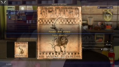 Richiesta di caccia Parassiti della prateria - Final Fantasy XV