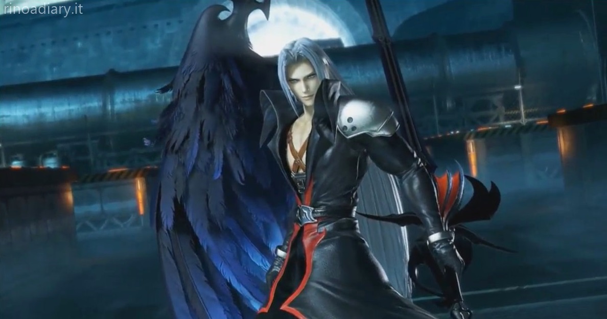 Sephiroth veste i panni di Kingdom Hearts per Dissidia Arcade Final Fantasy